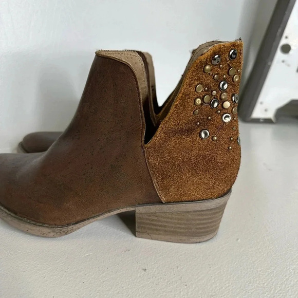 Circle G by Corral Leather Ankle Booties Western Boho Chic  - Size 9 - Picture 2 of 11
